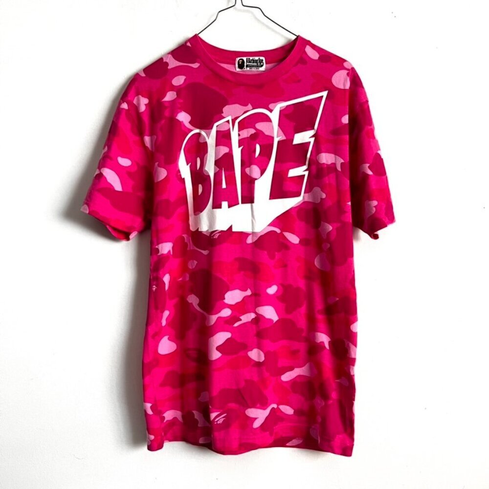 BAPE camo pink women’s tshirt